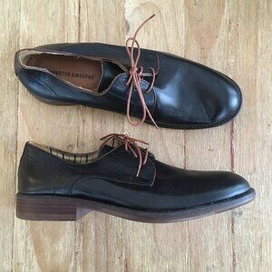 Johnston And Murphy Mens 20-8455 Black Leather Oxford Lace Up Shoes Size 9.5 M